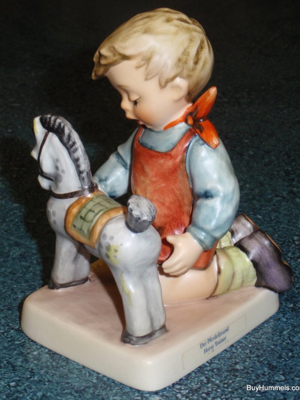 "Horse Trainer" Goebel Hummel Figurine #423 TMK7 - Little Boy With Toy Horse!